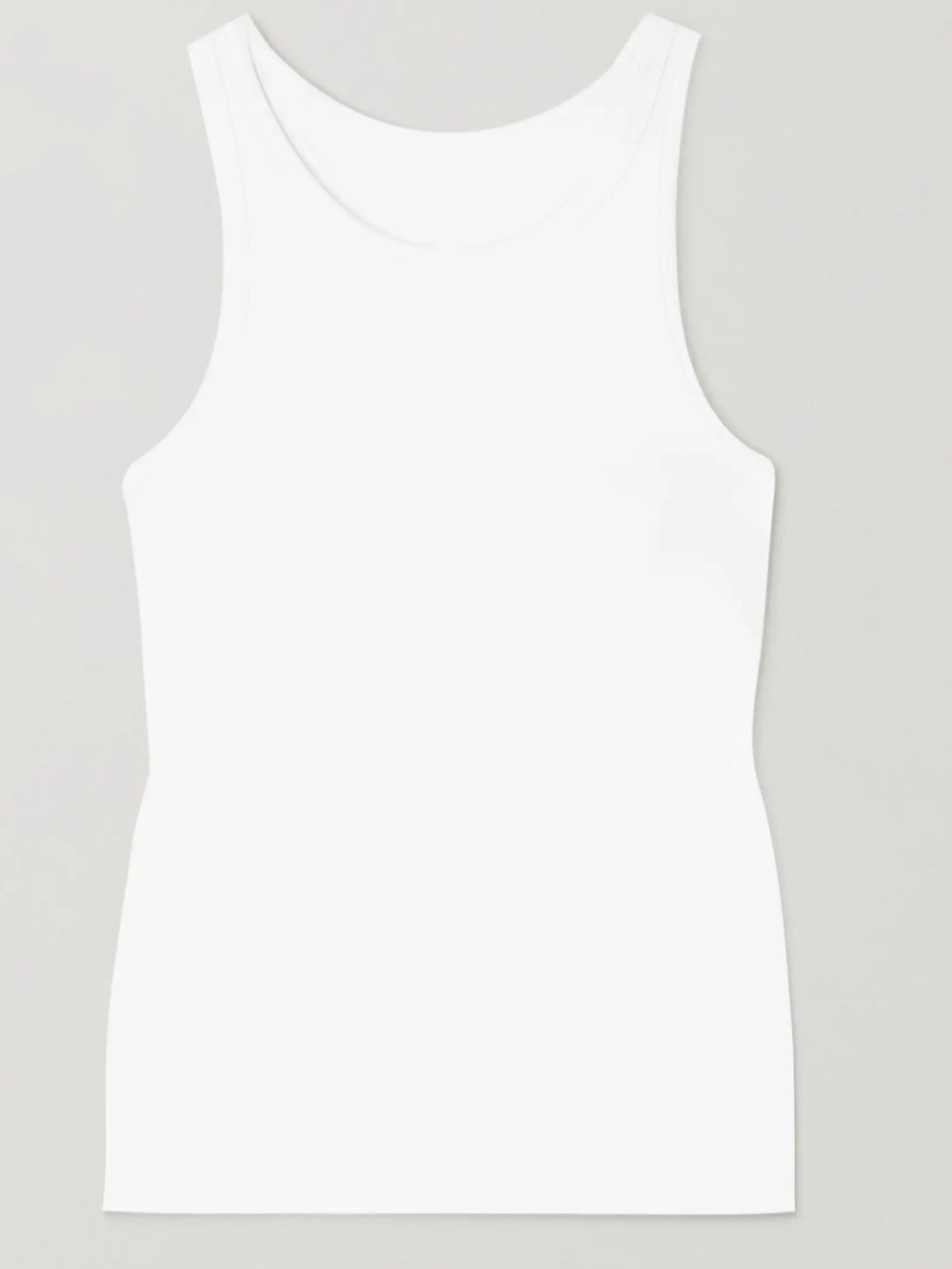LULULEMON White Ribbed Tank Top